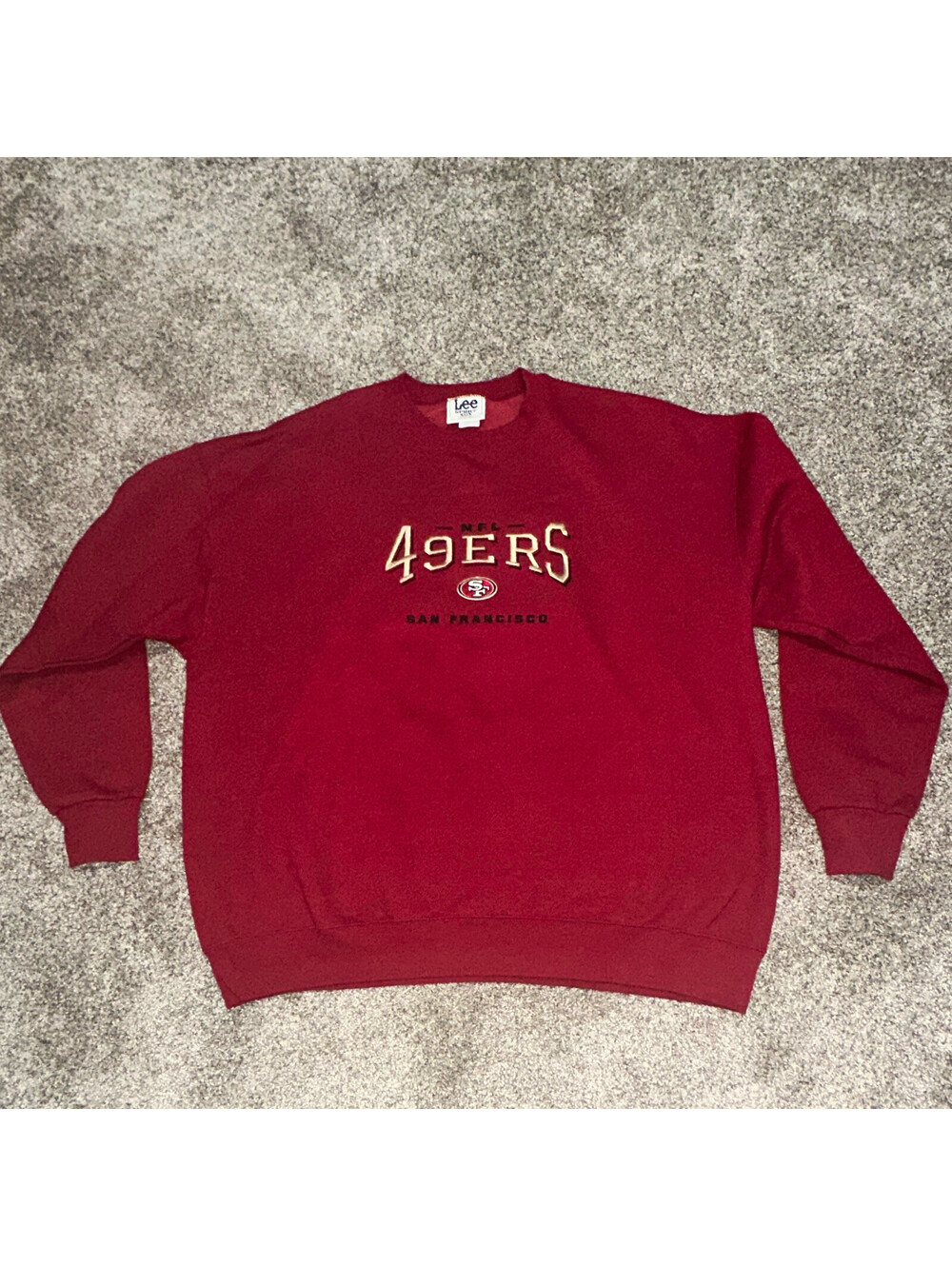 Lee Sport San Francisco 49ers Sweatshirt Men's XXL Red NFL USA Made Pullover